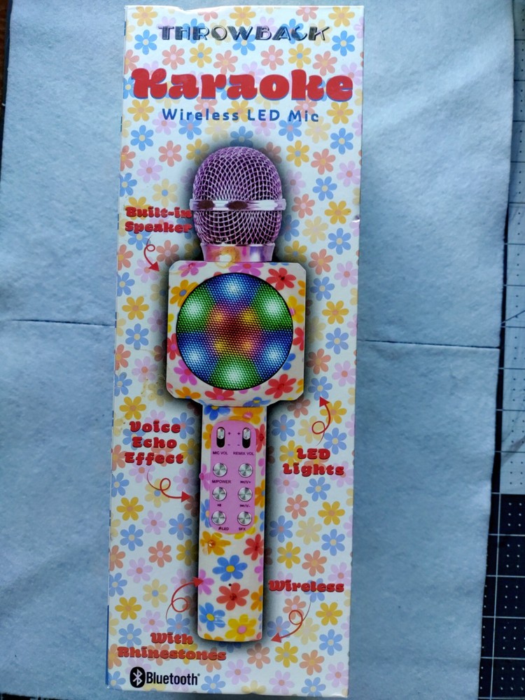 ThrowBack Karaoke Wireless Led Mic Bluetooth