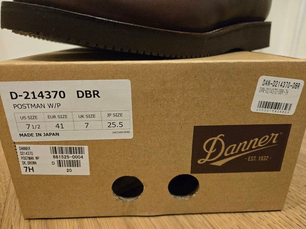 Danner POSTMAN WP Dark Brown 25.5