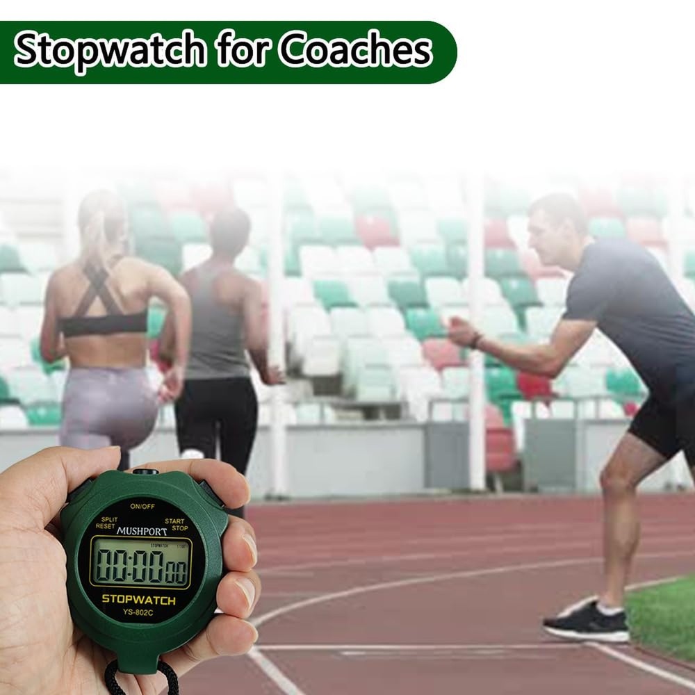 Stopwatch Timer Only Stopwatch Mode, ON/Off Silent Simple Operation, Without ...