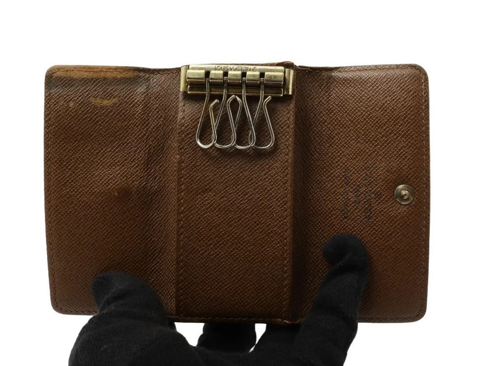 Louis Vuitton Key Case Monogram Multicles 4 Hooks RA0064 Authentic