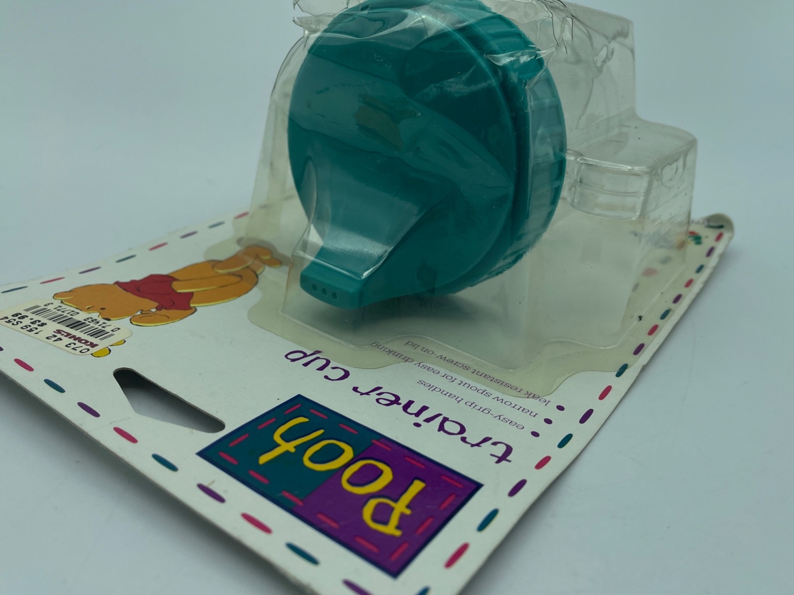 Vtg Disney Winnie the Pooh Trainer Sippy Cup 2 handle the first yrs NEW OS 1995