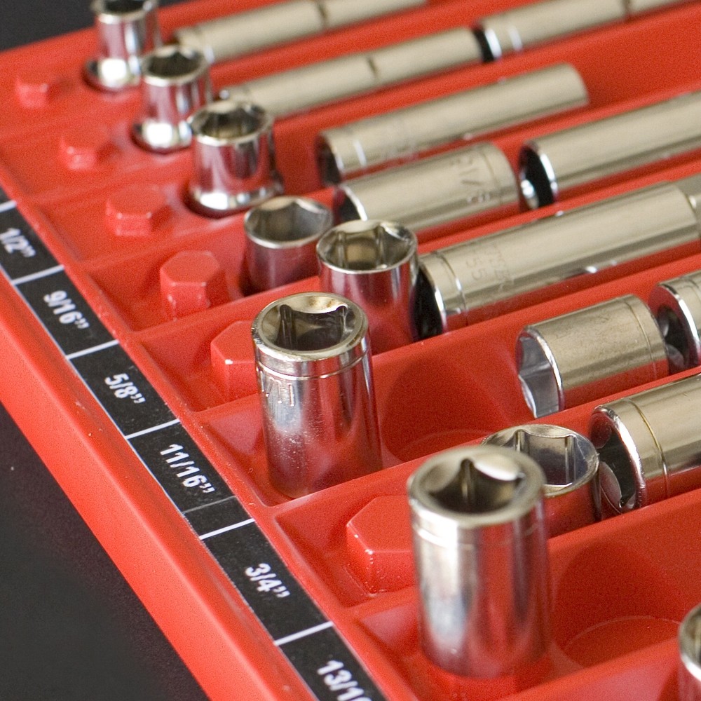 Tool Sorter Socket Organizer - Red