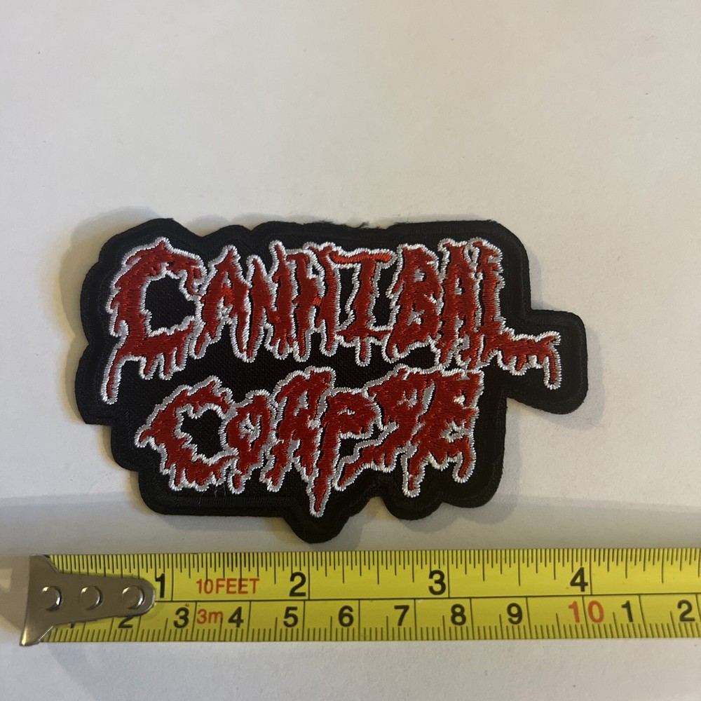 CANNIBAL CORPSE SHAPED EMBROIDERED PATCH