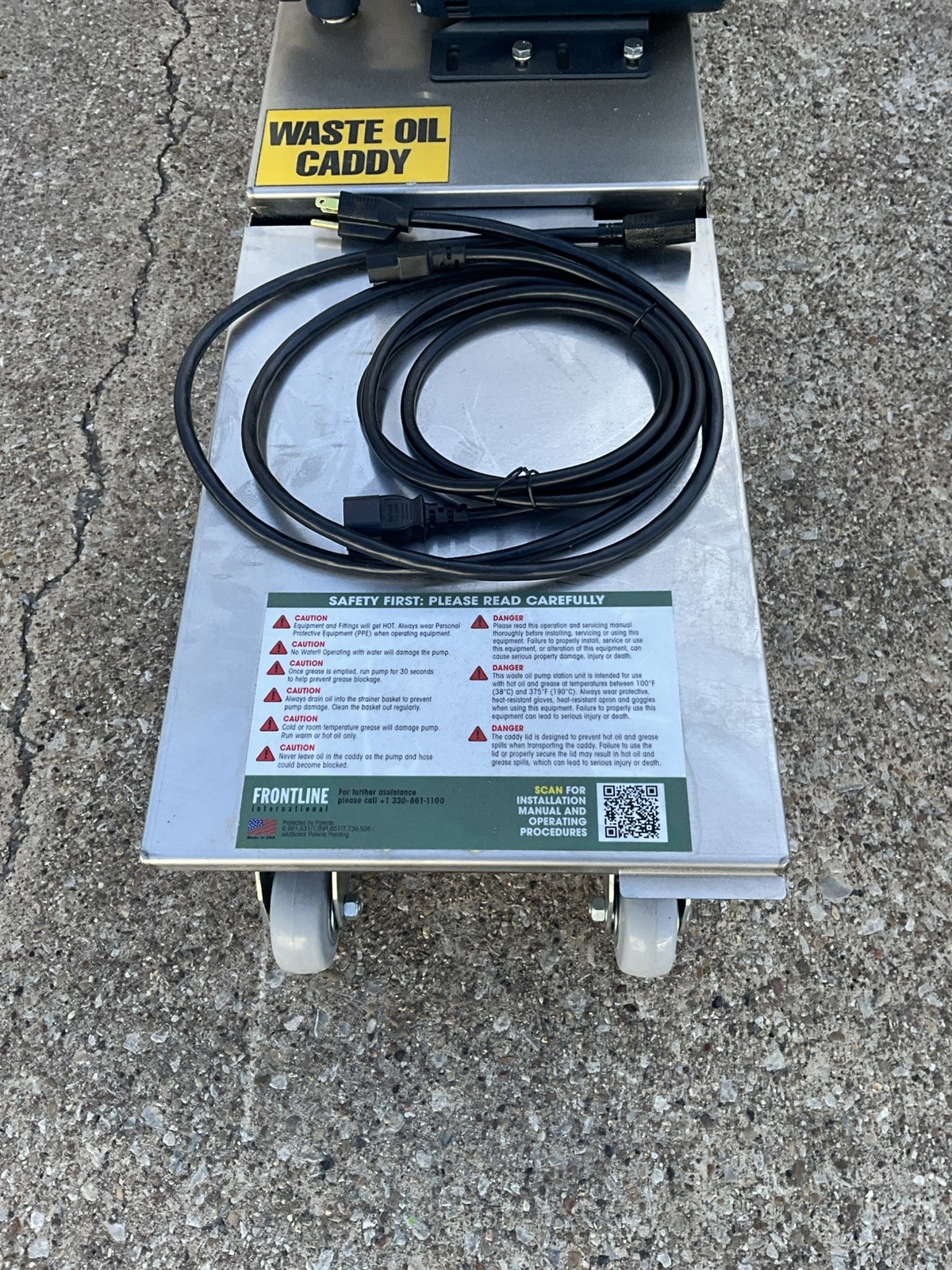 2024 Frontline International 10SS Grease Caddy filter Heated Grease Oil Filter E