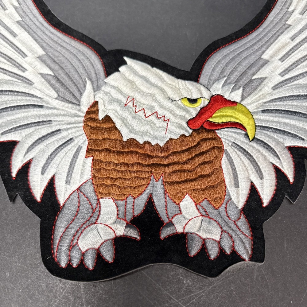 Large Bald Eagle Patch Embroidered Approx 12”x14”