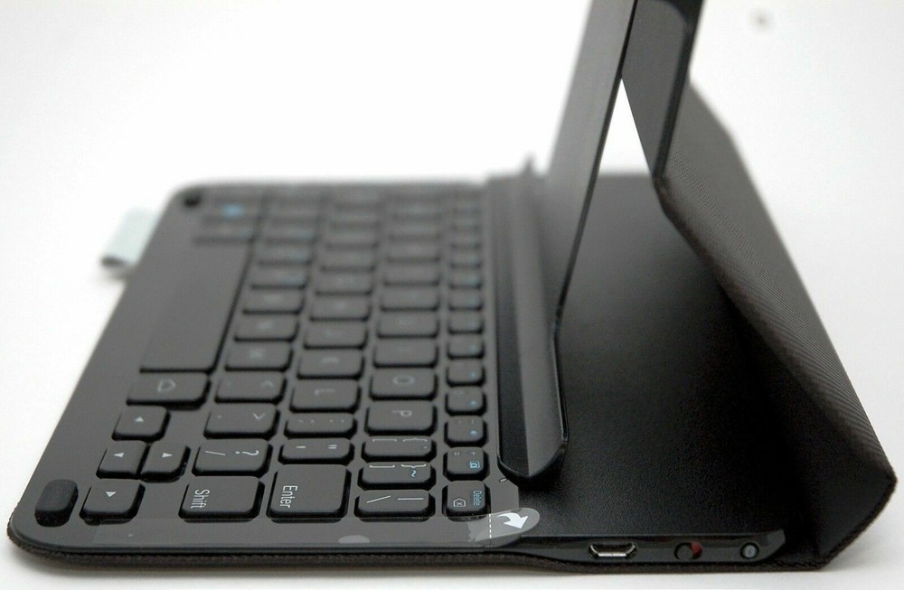 Logitech Type-V Ellipsis 8 Black Keyboard Folio Bluetooth Case Stand Ultra-Slim