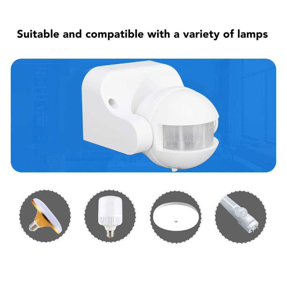 Wall Mounted Motion Sensor Automatic Dusk to Dawn Spherical PIR Sensor Outdoor