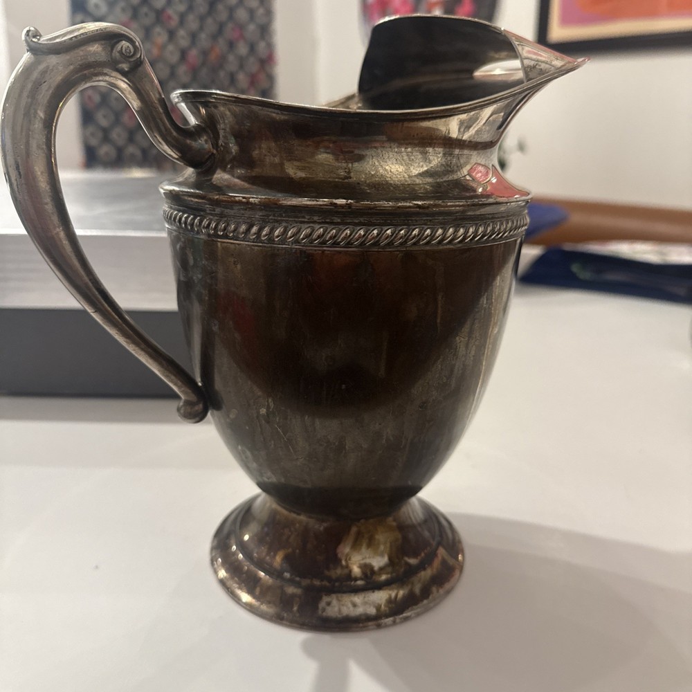Vintage KEYSTONEWARE Silver Plated Pitcher 9"