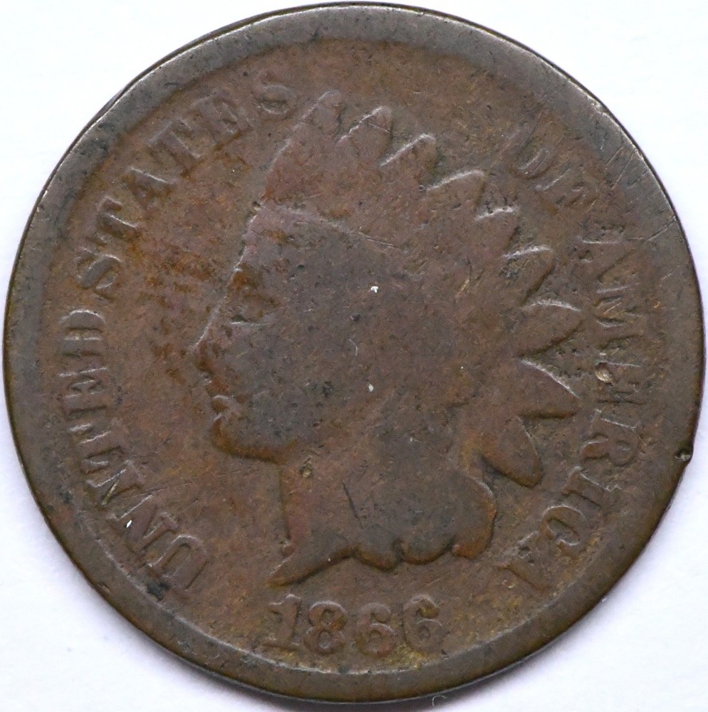 1866 indian head penny