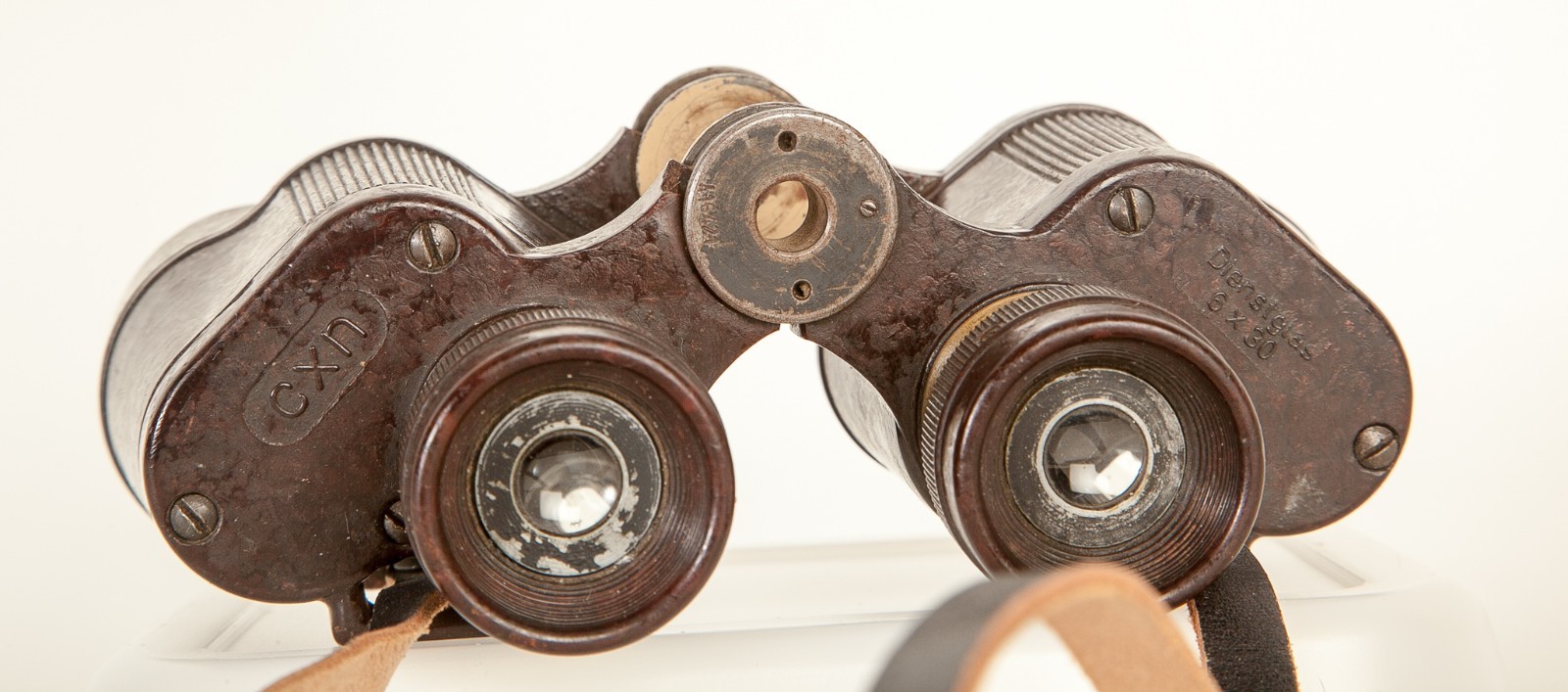 WWII German Binoculars CXN BAKELITE 6x30 Dienstglas SUPER RARE READ DESCRIPTION!