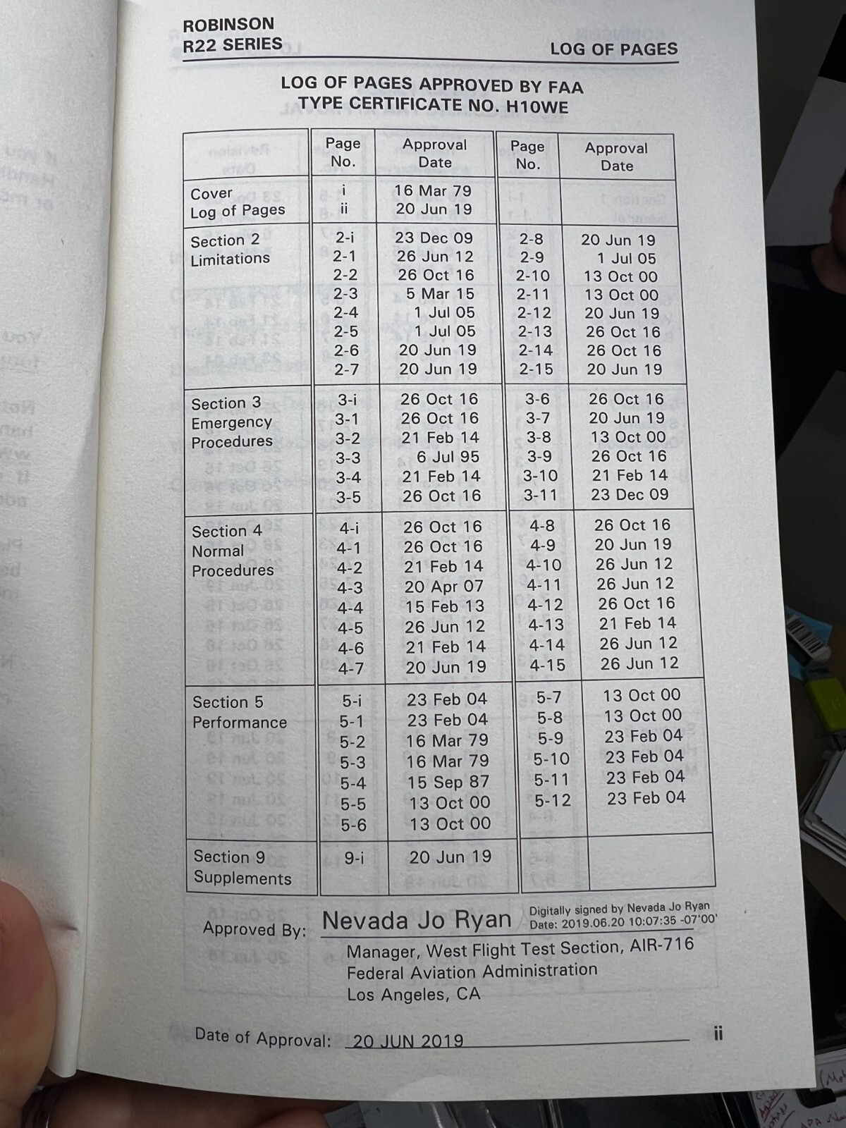 Robinson 22 Pilot Operating Handbook