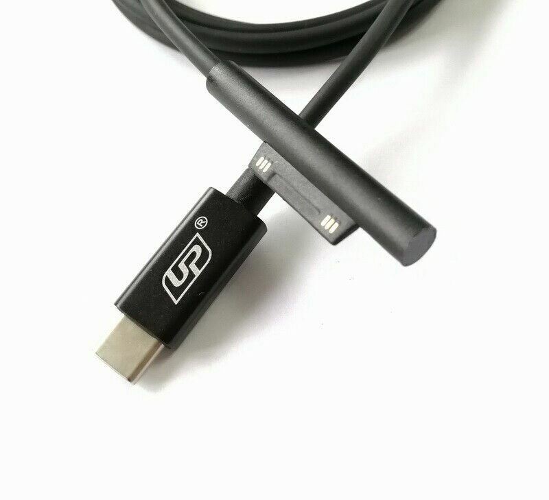 USB-C Type C PD Charger Adapter Cable For Microsoft Surface go Pro 6 5 4 3 Book