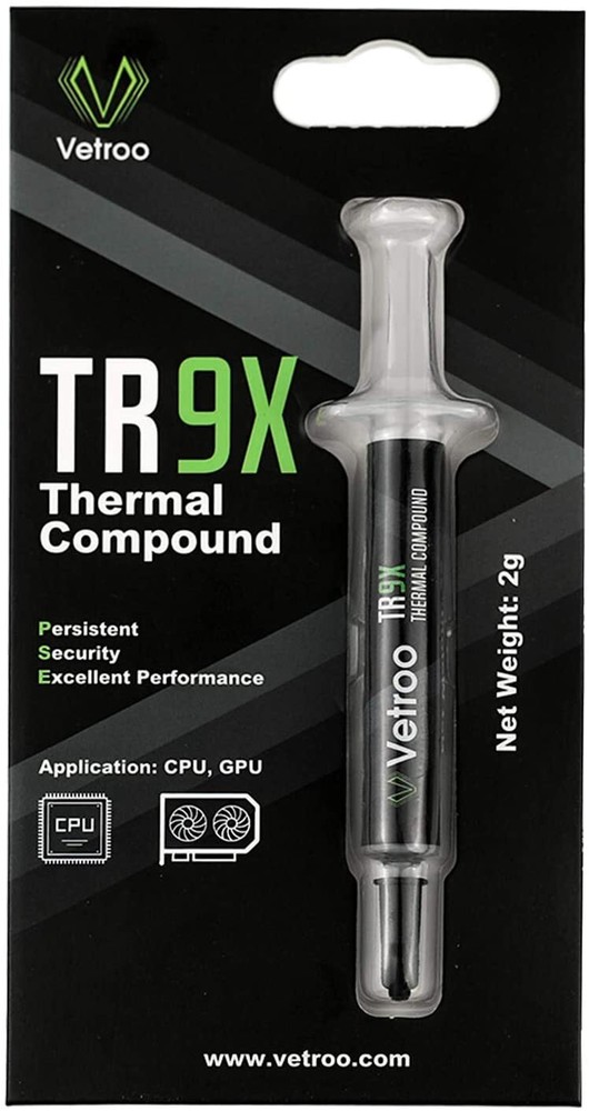 TR9X High Performance Thermal Grease CPU GPU Heatsink Compound Paste Syringe