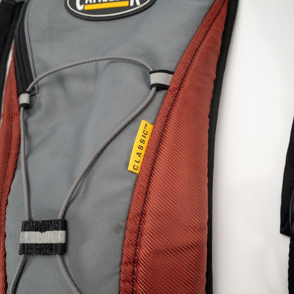 CamelBak Classic Hydration Backpack Gray Rust Hiking Outdoor Pack No Bladder