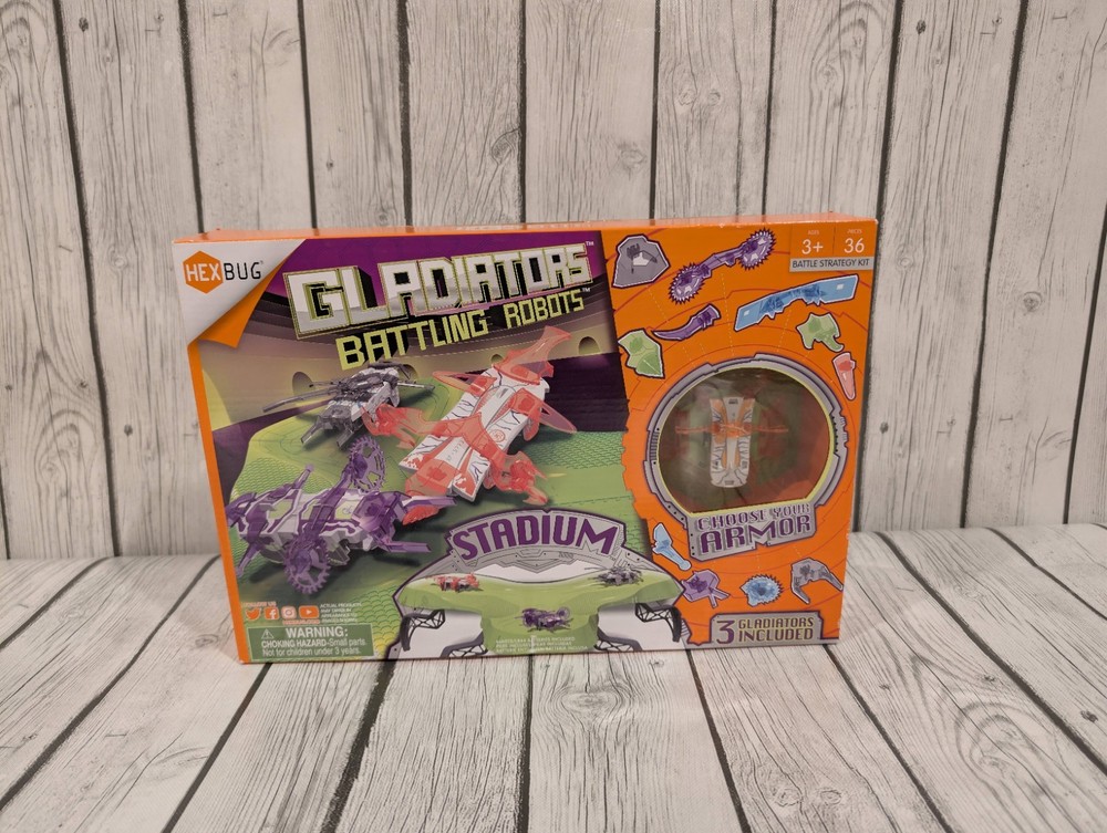 HEXBUG Gladiators Battling Robots Stadium - 3 Gladiators Included!