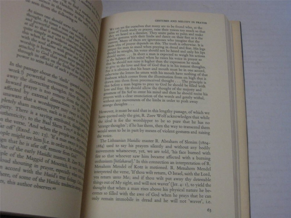 Hasidic Prayer by Louis Jacobs Important work LITURGY