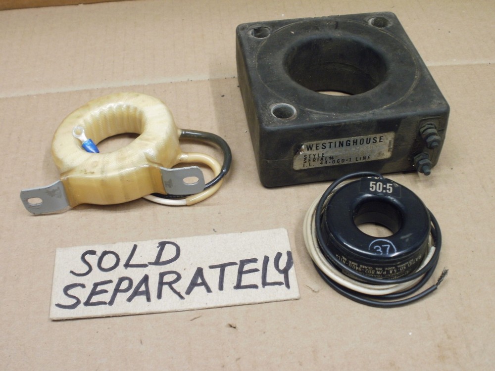 Crompton, Midwest, Westinghouse Current Transformers, New & Used