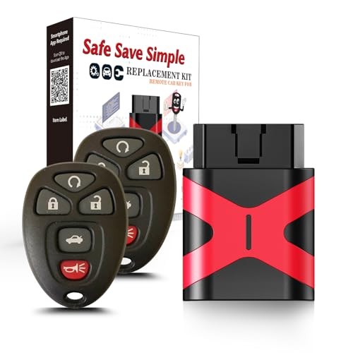 Simple Key Fob, Keyless Entry Remote Programmer Kit, Replacement for Chevy