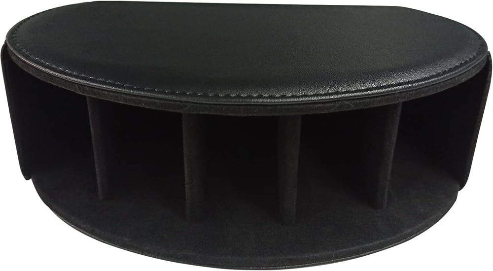 Leather Remote Control Holder with 5 Compartments Box/Tray