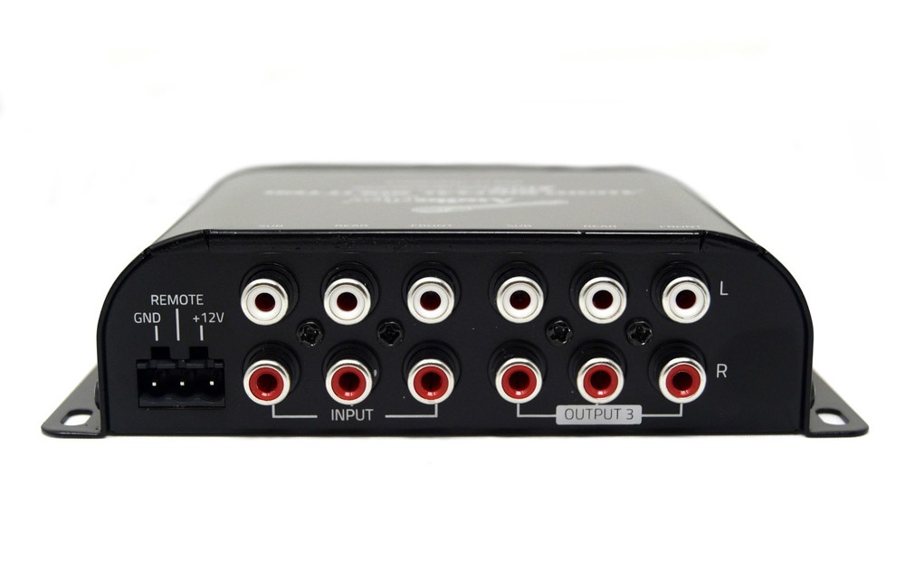 Multi-Audio Amplifier 3 RCA Front, Rear, Subwoofer Inputs 10V Line Driver