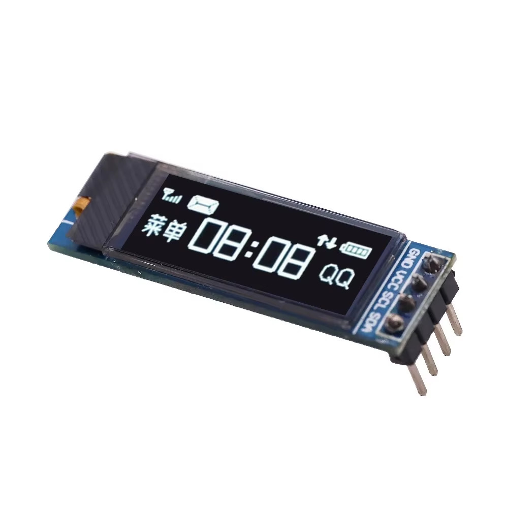 0.91Inch OLED Display Module, I2C Interface, 128X32 LCD Screen SSD1306 Blue/Whit