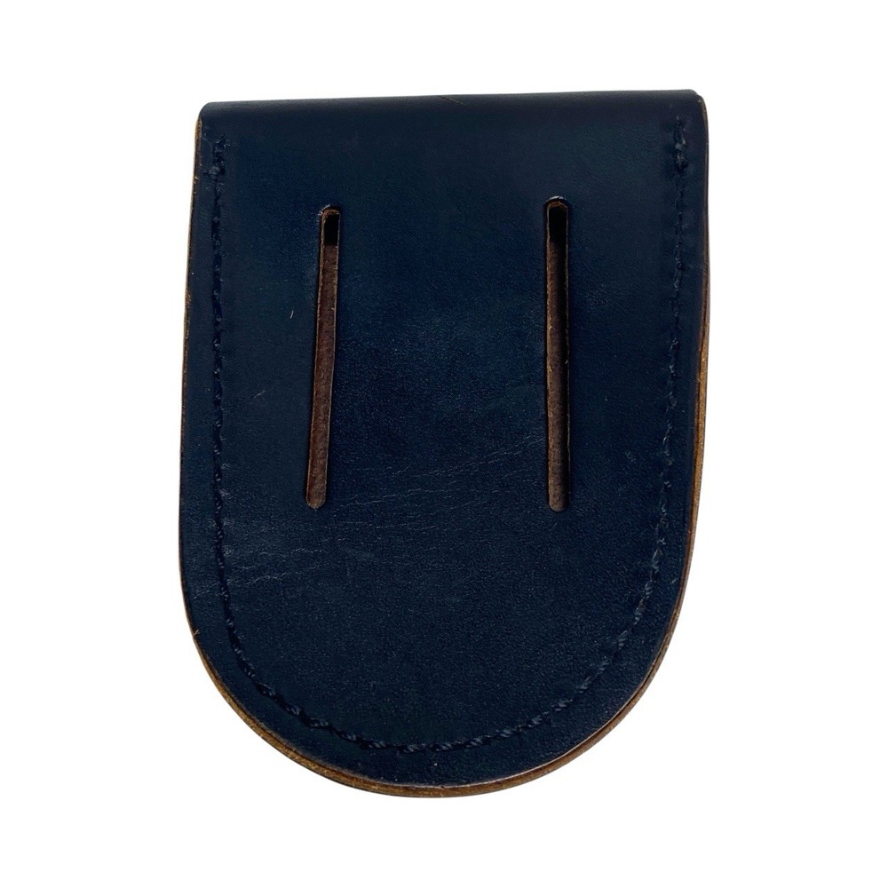 Handcuff Case Black Leather Belt Pouch Snap Closure