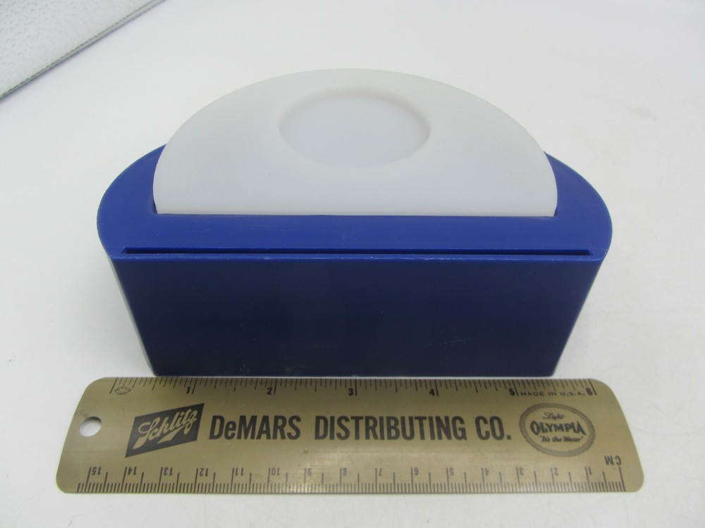 Plastic Olympus Pen Micro Camera Lens Store Display Stand Blue & White