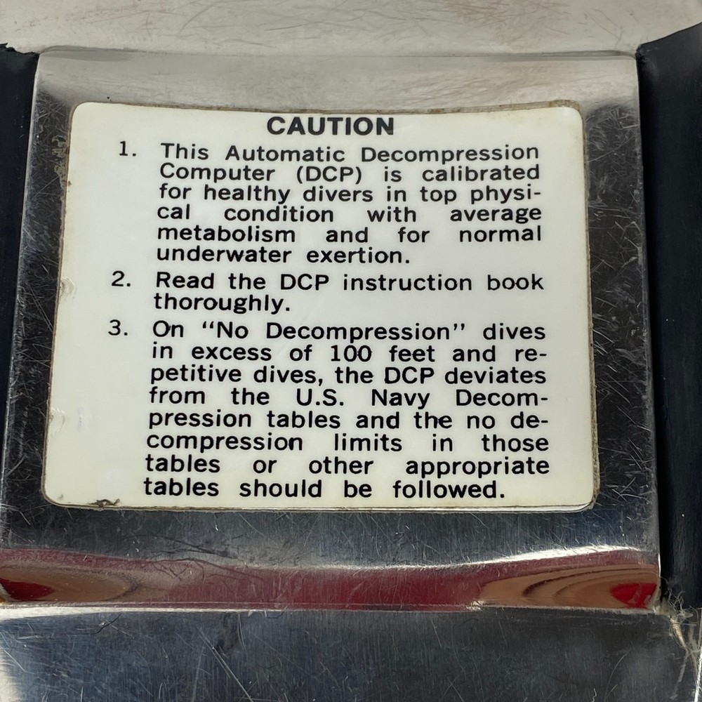 Vintage SOS Atomic Decompression Meter Scuba G34