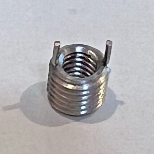 10 PCS -M4 x .7 SS keylocking threaded insert M6 x .75 OD thread Keensert style