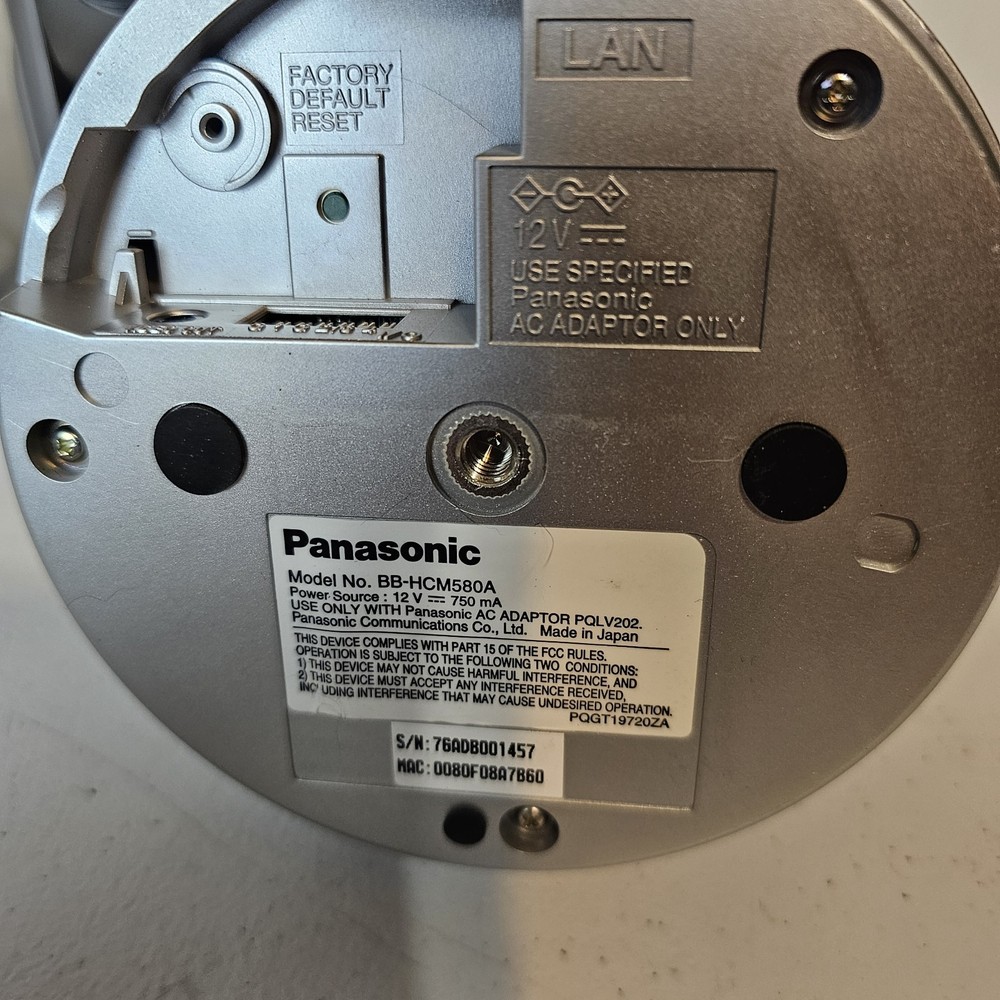 Panasonic BB-HCM580A Network Security Surveillance PTZ Camera 4 Count
