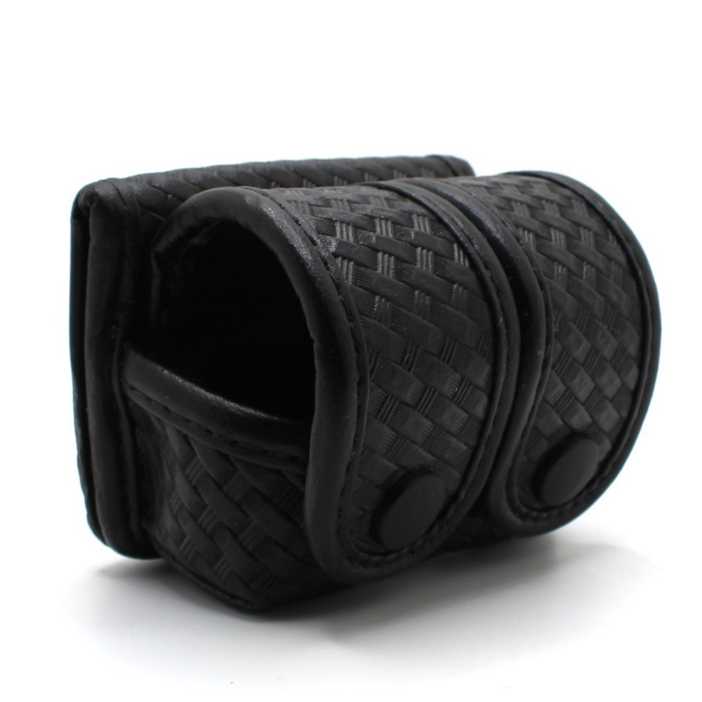 Double Speedloader Case Basketweave Snap Closure Revolver Shooting