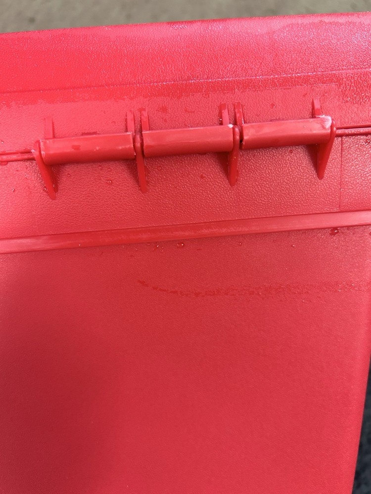 Vintage Zag Red Toolbox 19” X 10” X 8”
