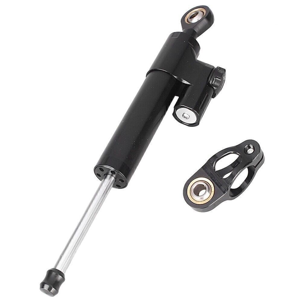 Racing Steering Damper Stabilizer Black Adjustable Balance Universal