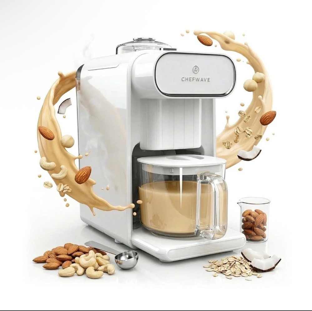 ChefWave Milkmade Dairy Alternative Vegan Milk Maker with 6 Plant-Based Programs