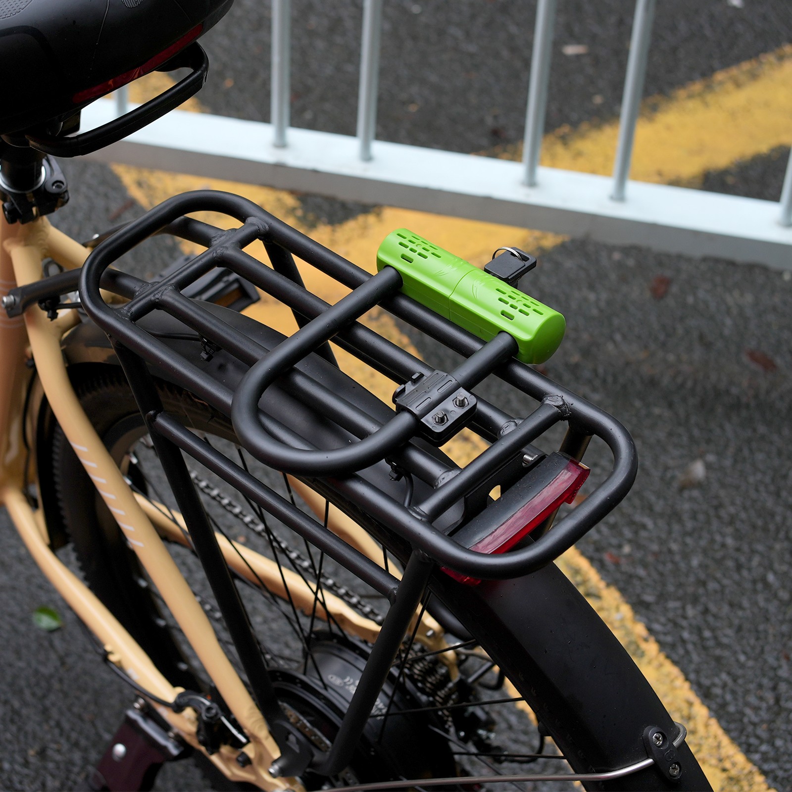 Heavy Duty Bicycle U-lock Steel Bike Lock Anti Theft w/ 2 keys Black Lock