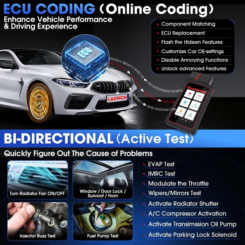 2024 LAUNCH X431 Diagun V Elite Bidirectional Car Diagnostic Scanner Key Coding