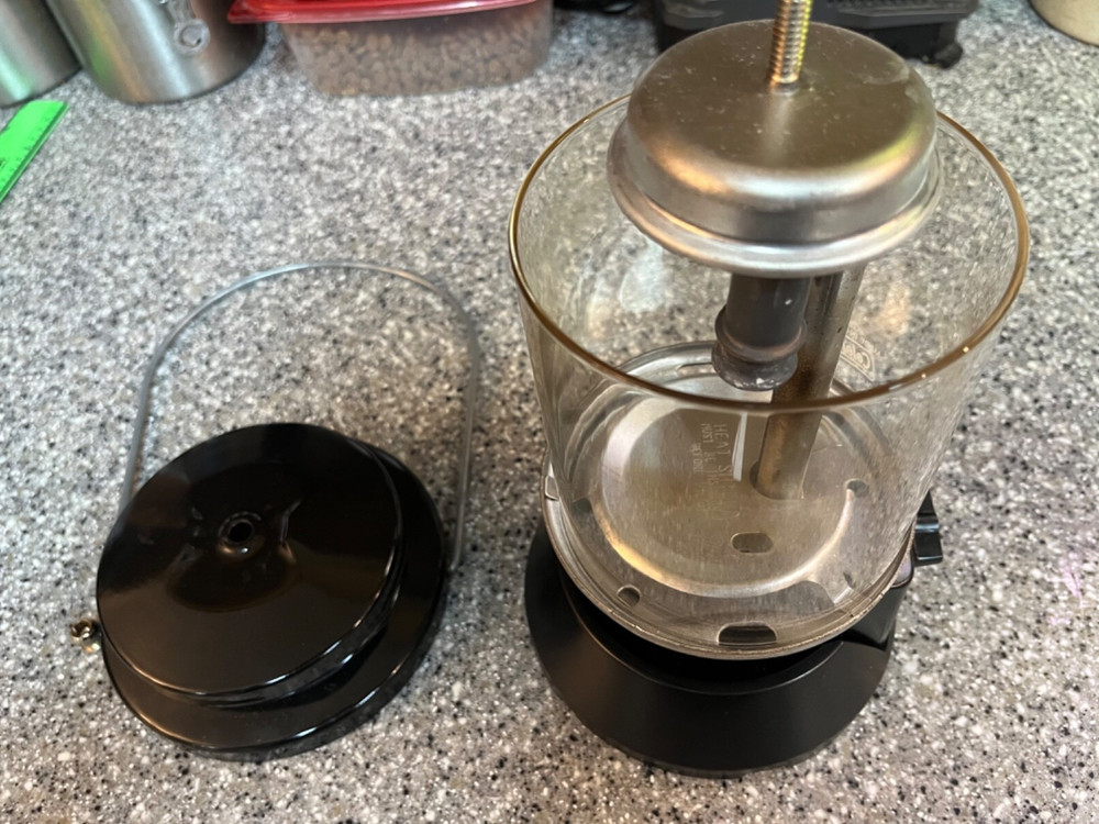 coleman propane lantern with case