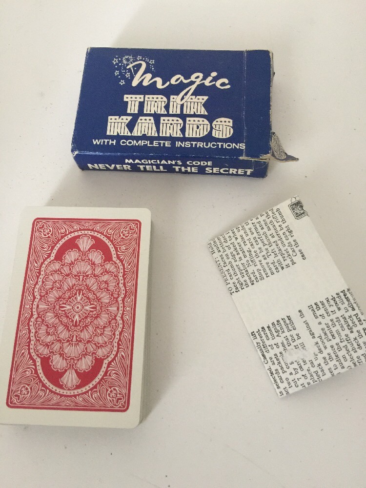 Magic Trik Kards With Complete Instructions D. Robbins And Co. Vintage