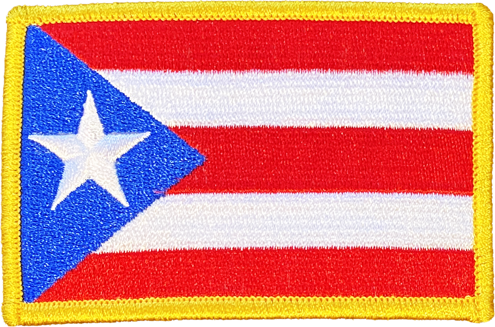 PUERTO RICO FLAG PATCH: Standard