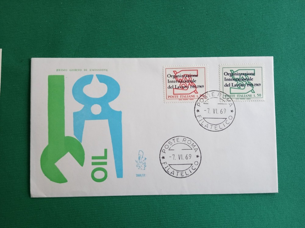 REPUBLIC - FDC - 1969 - 50TH - OIL - VENETIA