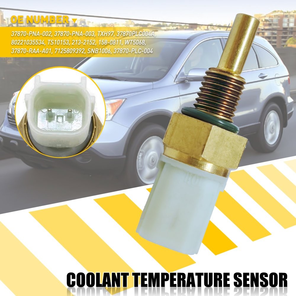 White Engine Coolant Temperature Sensor Fits Acura RL TL TSX MDX RSX Replace Kit