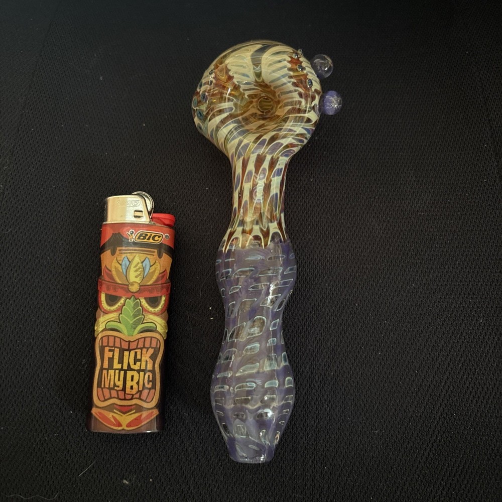 Glass Pipe Multiple Colors Hand Made In Montana