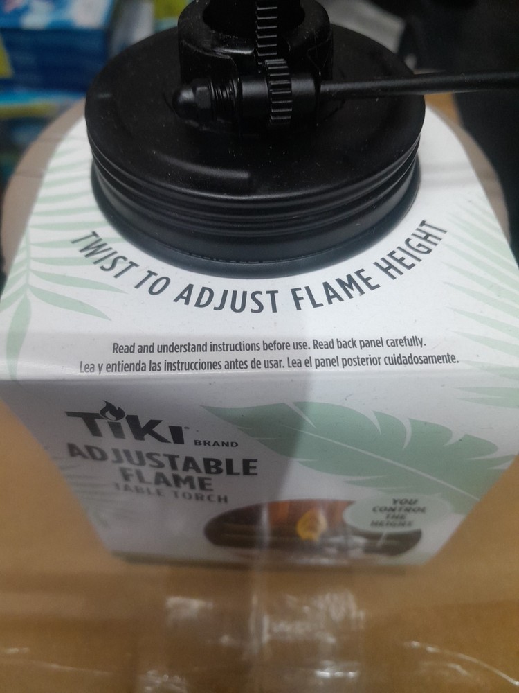 Tiki Torch Adjustable Flame Table Torch Mosquito Repellency