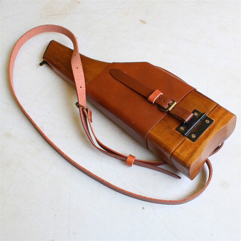 Ww2 Broomhandle German Mauser C96 Wood Shoulder Holster Butt Us Stock Collect