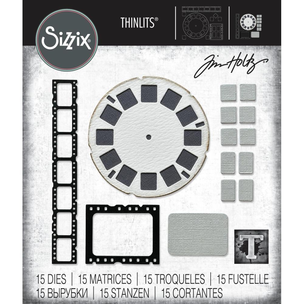 Sizzix / Tim Holtz Thinlits Dies Vault Picture Show 666602 15 dies