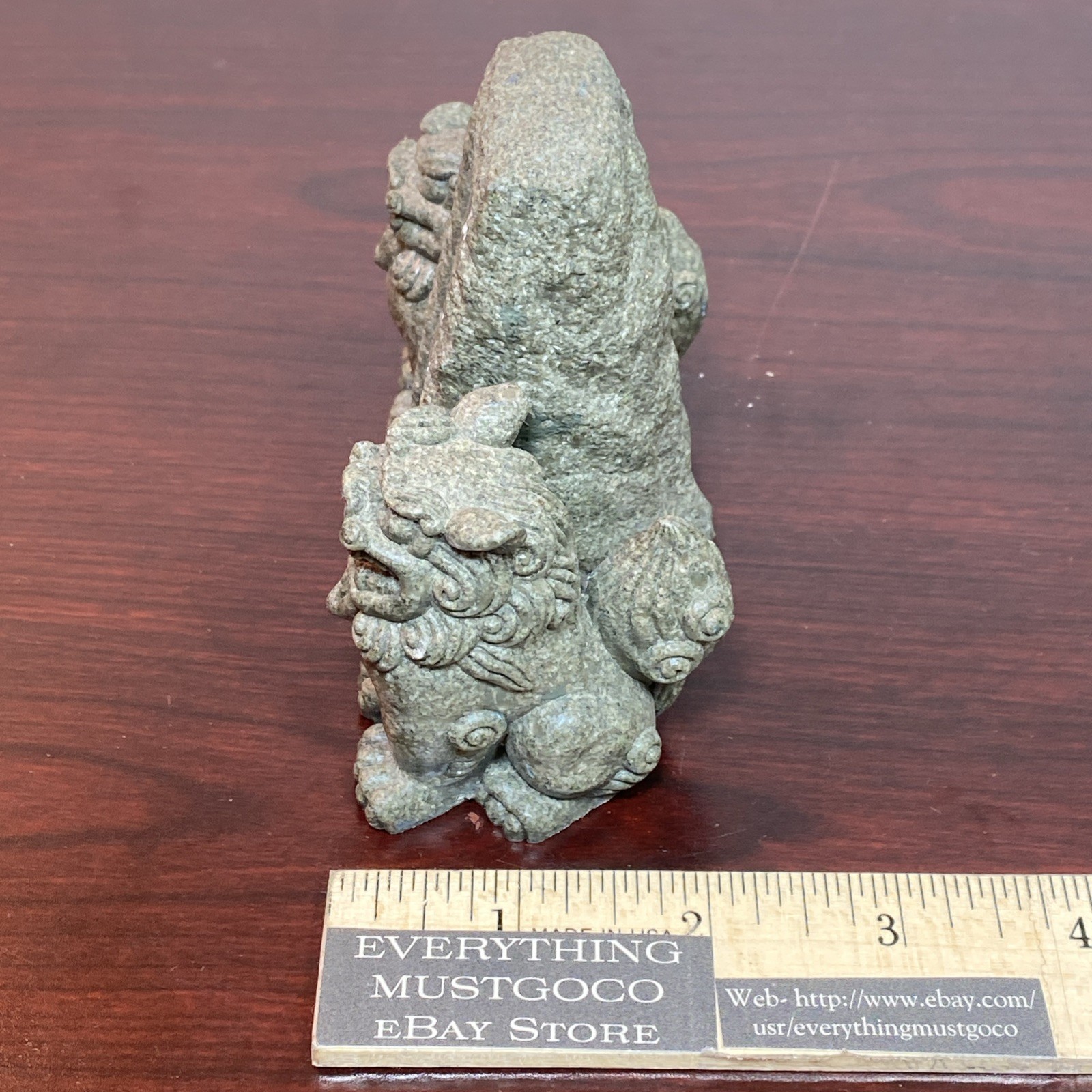 Shisa Ishiganto Lion Dog Statue Traditional Amulet Figure Mini Okinawa Japan