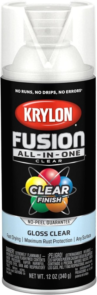 Fast-Drying 12 oz Clear Adhesive Spray Paint - Rust Resistant & Versatile