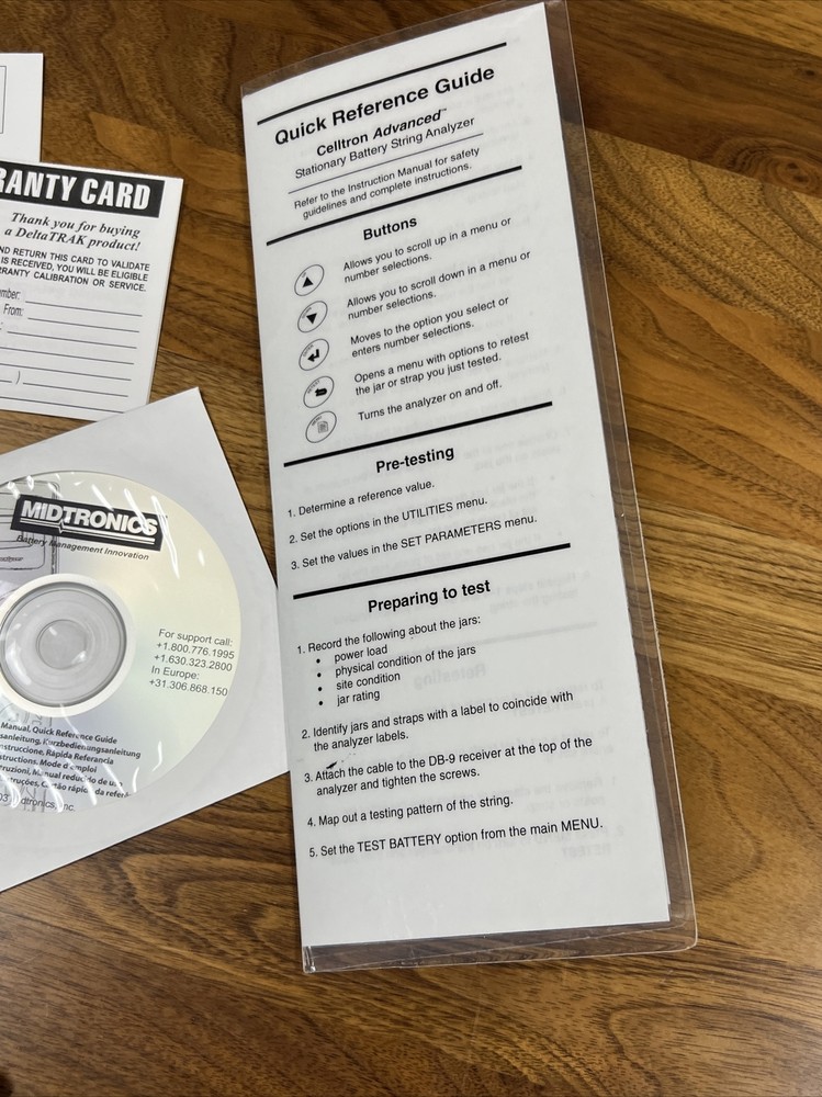 Midtronics CTA-4000 KIT Celltron Advanced Battery String Analyzer Sprinter, Dura