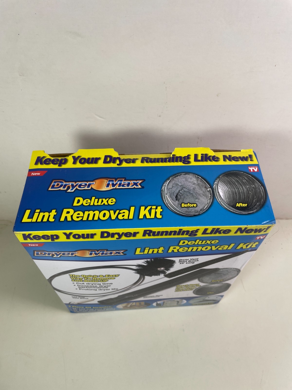 Dryer Max Deluxe Dryer Lint Removal Kit Vacuum Attachment 3 Piece Kit