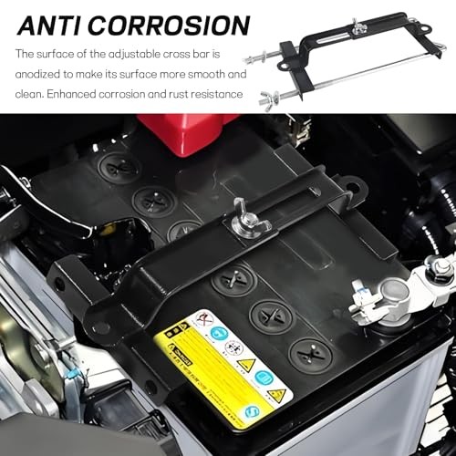 Adjustable Battery Hold Down, Universal Battery Adjustable Crossbar with 11''